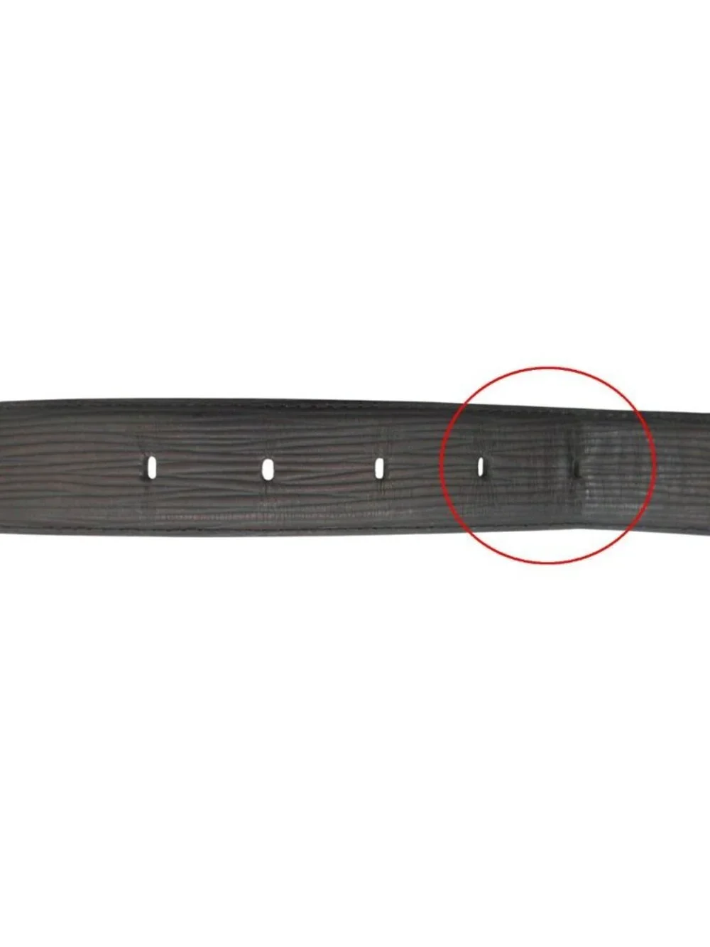 Louis Vuitton Belt Epi Ceinture Classic Noire Silver Black 110 44